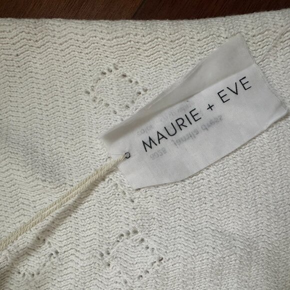 *NWT* Maurie + Eve crochet Jamila dress crisp white XS - Picture 4 of 7